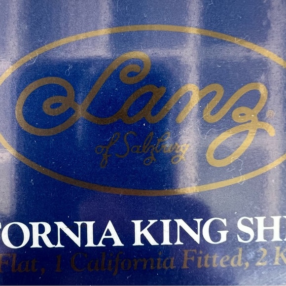 Y2K Lanz of Salzburg California King Flannel Sheet Set Pink Floral NEW Portugal - Picture 4 of 8